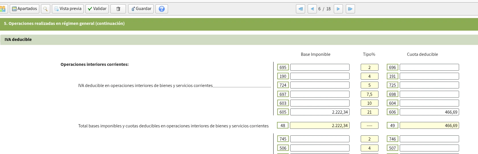 IVA soportado deducible