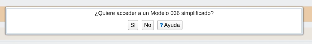 Pantalla de modelo simplificado